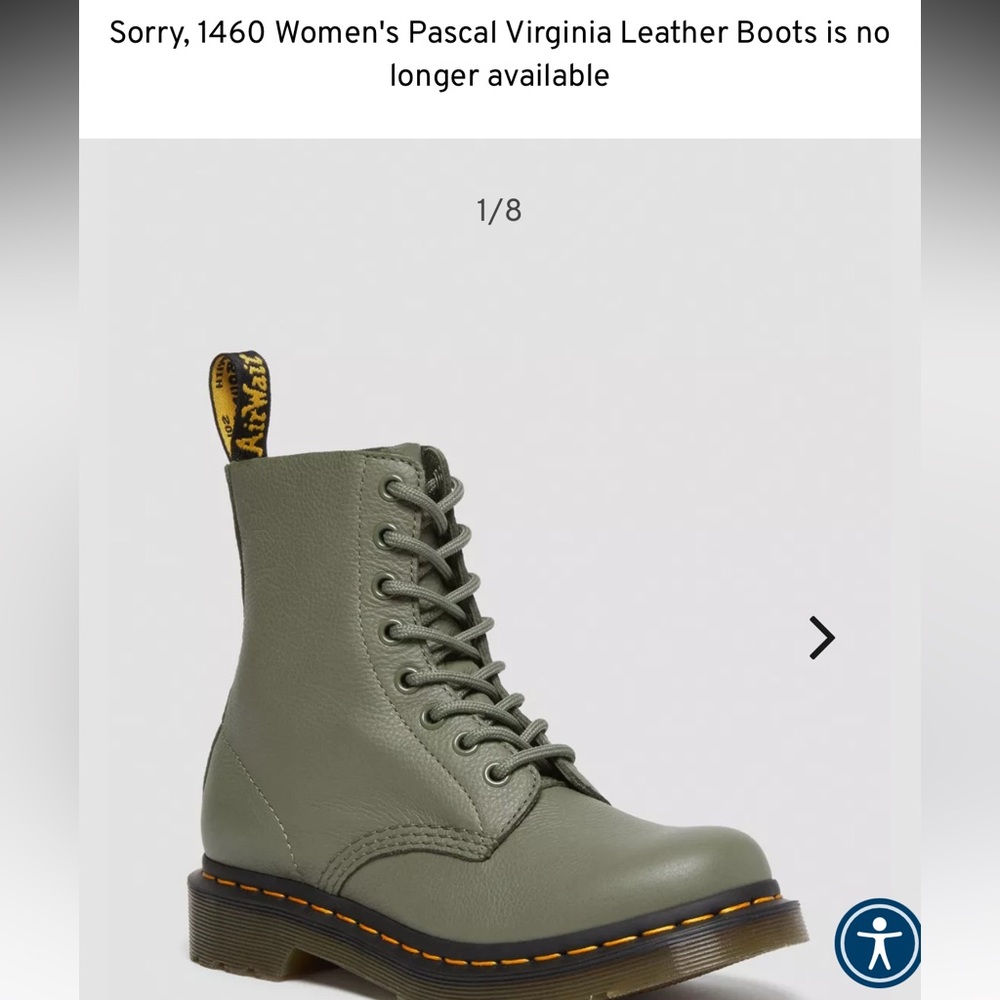 Dr Martens Olive Green Boots